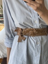 PRADA blush bead embellished