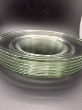 6 x Clear Pyrex Glass Dinner