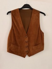 Vintage Tan Suede Waistcoat