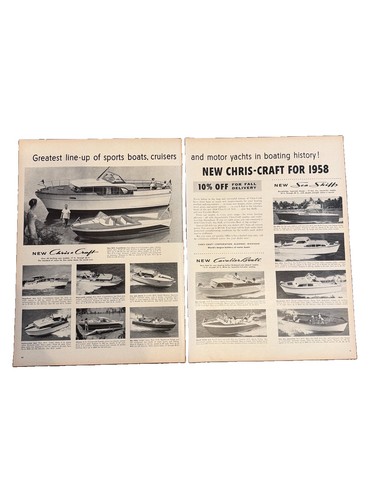 1957 chris craft - print, ad