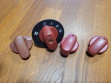Vauxhall Nova Sri Heater Headlight Knobs Red Genuine GM