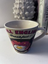 MARTIN WISCOMBE ART- FULL ENGLISH BREAKFAST - RETRO CUP - COFFEE MUG - PERFECT