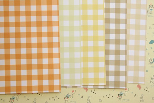 Colorful gingham card stock - gingham,