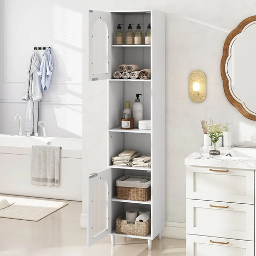 Tall bathroom storage cabinet - storage,
