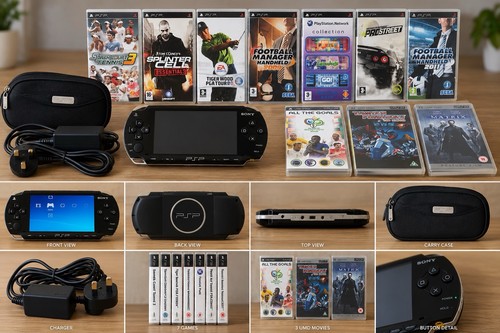 Sony psp black console - console, bundle