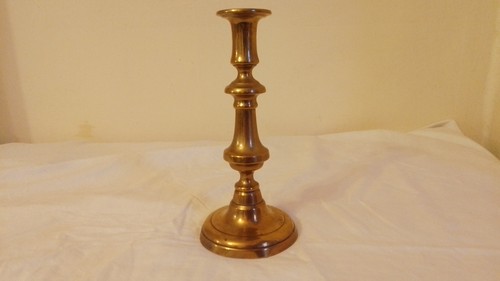 Antique brass candlestick - antique,