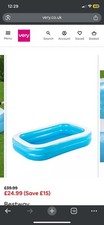 Bestway Rectangle Pool 8 ‘7” Blue Family Pool