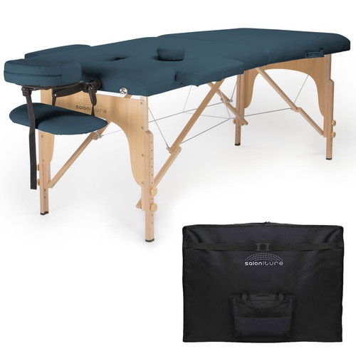 Blue portable massage table - portable,