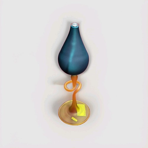 Oil lamp vintage nos satin - lamp,