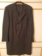 Vintage Crombie Mens Grey Wool Coat Burton Director Collection Made England 46'