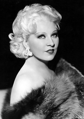 Mae west monochrome photo - mae,