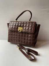 Vintage quilted satchel