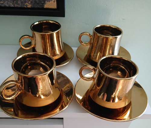 Set espresso gold colour - 4,