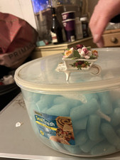 Royal Albert Old Country Roses Wheelbarrow Ornament. Garden Flowers