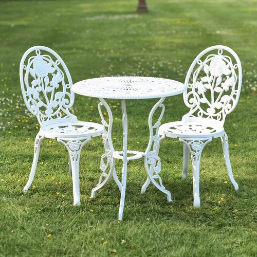 Cast aluminium bouquet white - cast, "bouquet"