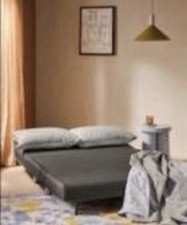 Compact Grey Folding Sofa Bed.