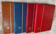 Lighthouse L4/16 16 Pages A4 Stock Book ~ Pre-Owned ~ Red, Blue, Tan Choice