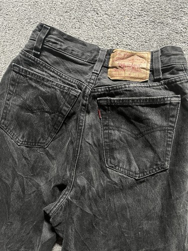 Ladies black levi straight - black,