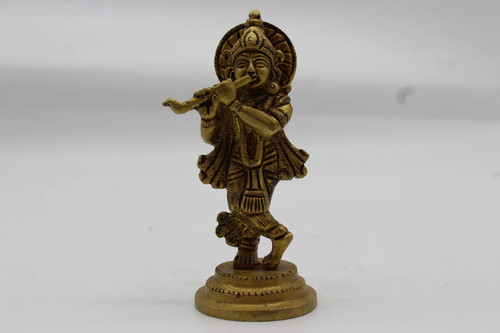 Brass krishna statue for home - for,
