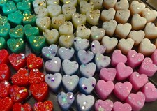 20/50 Highly scented soy wax mini heart melts fresh & clean laundry inspired