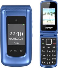 Uleway 2G Unlocked Flip Phone Sim Free Big Button Mobile Phone for Elderly Easy