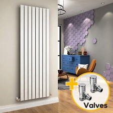 White Vertical Radiator 1800 x