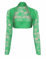 Womens Short Cropped Lace