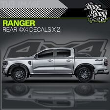 Ranger 4X4 Rear Vinyl Decal Kit V2- Ford Raptor SVT- Stickers - OffRoad - Custom