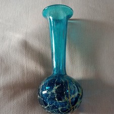 Mdina Art Glass 'Blue Crizzle'