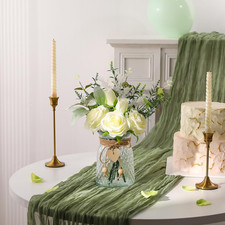 Faux Flowers with Vase