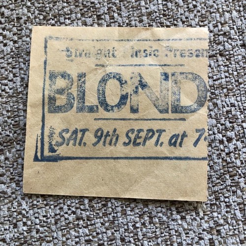 Blondie debbie harry - harry, ticket