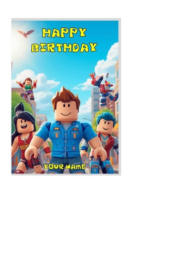 Roblox game themed birthday - game,