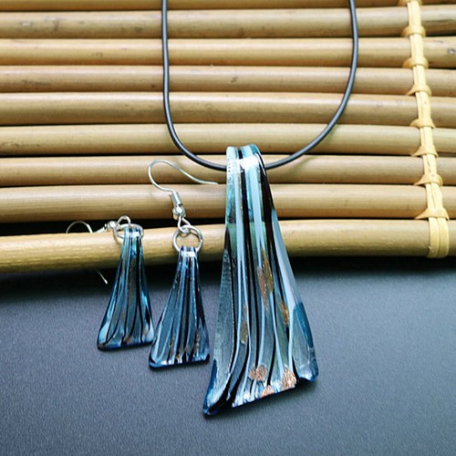 Blue broadsword necklace - necklace, and