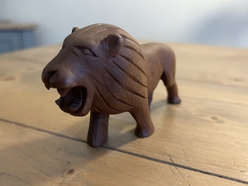 Vintage hand carved wooden - carved,