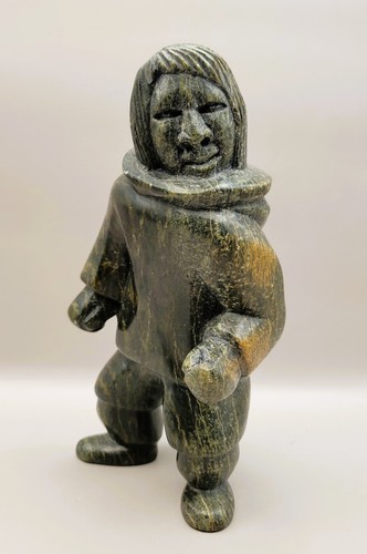 Inuit stone carving standing - stone,