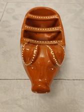 Traditional Portuguese Clay Terracotta Pig Sausage Roaster