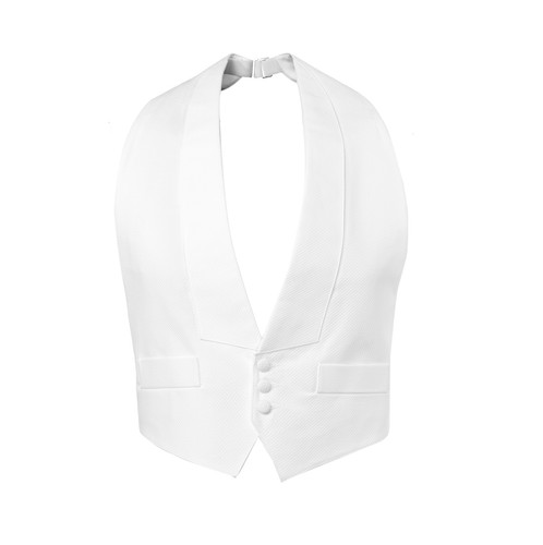 New men white pique tuxedo - white,