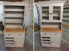 Rutland Painted 2 Glazed Door Display Dresser with Wine Rack- Bespoke Available