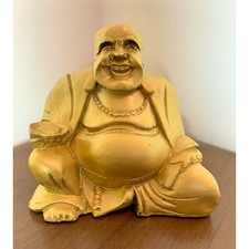 Resin happy buddha statue - buddha,