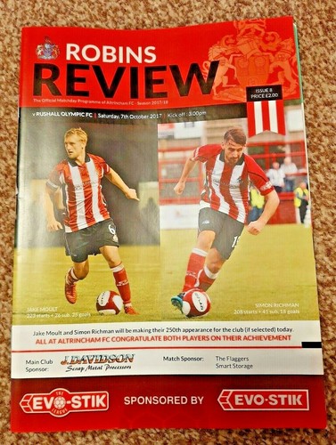Altrincham rushall olympic - altrincham,
