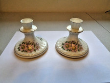 Royal Tara Bone China Candlestick Holder awaith Irish Blossom Pattern Used