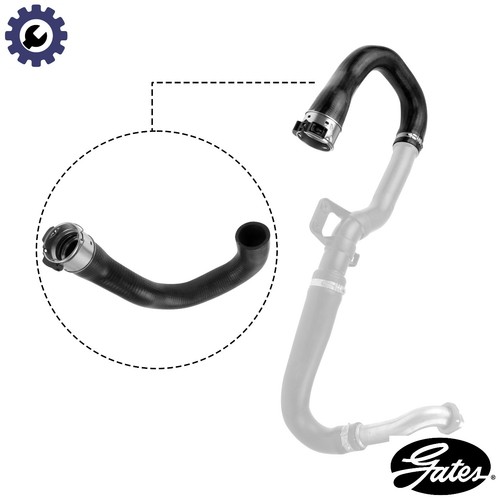 Charge air hose 0678 - charge, for