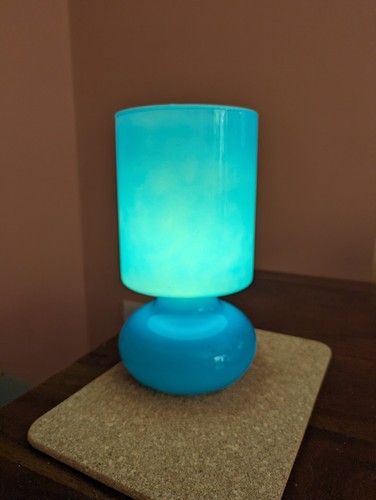 Ikea blue lykta lamp - blue, hand
