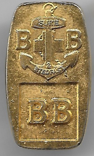 Yellow metal boys brigade pin - boys,
