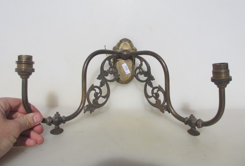Vintage brass wall light lamp - vintage,