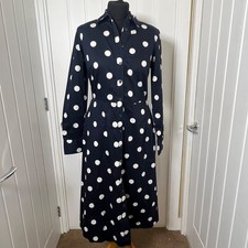 Boden Navy & White Spot Cotton