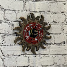 Gold Burst Sun Mosaic Tile