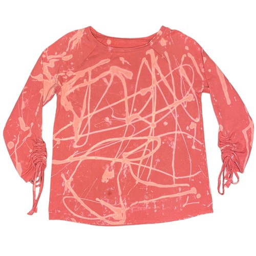 Tie dye jumper coral orange - dye,