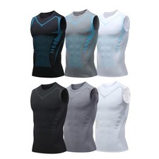 Mens Compression Tank Top Gym Vest Quick Dry Workout Muscle Bodybuilding Shirt