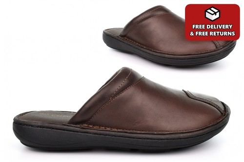 Mens leather slippers outdoor - mens,